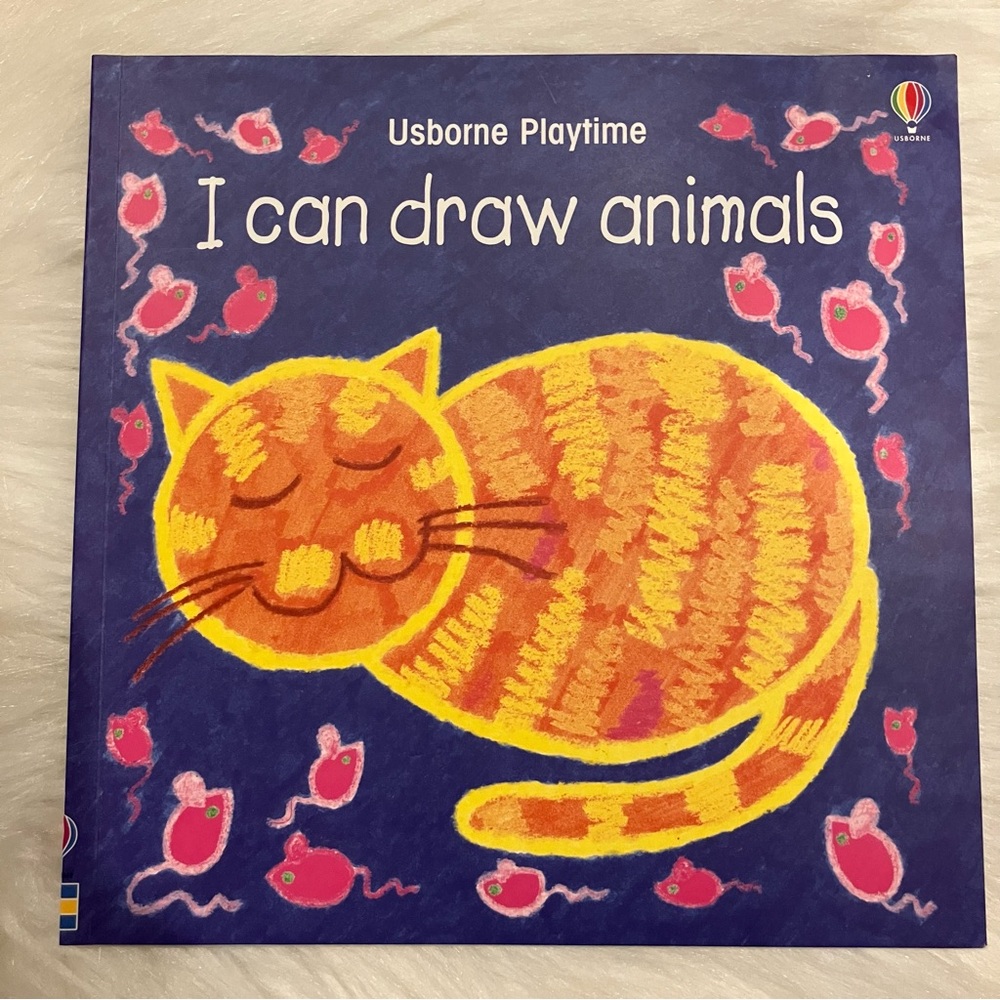 Usborne Playtime - ‘I Can Draw Animals’ Paperback Learning To Draw Book